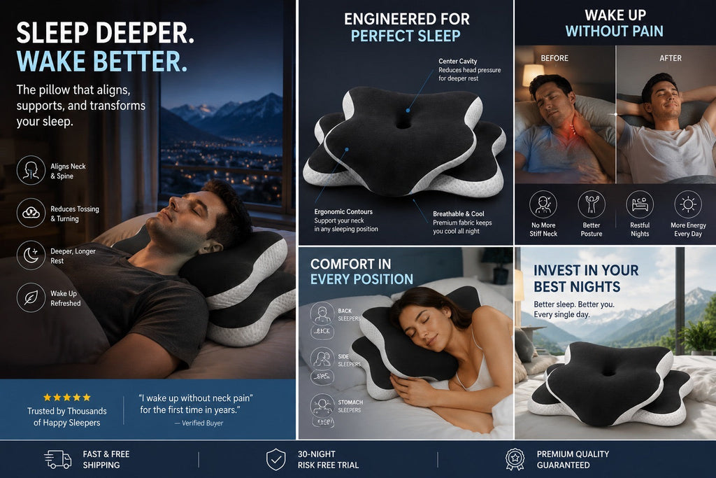 BioSleep™ Recovery Pillow | Ergonomic Neck Support